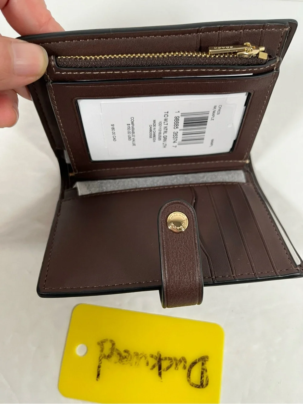 Coach 2-In-1 Wallet Maple NWT
